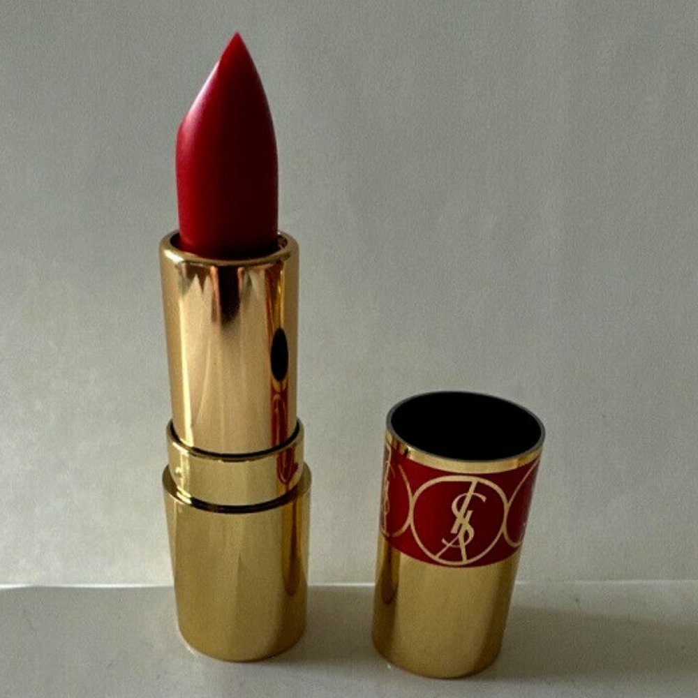 2pc YVES SAINT LAURENT LIPSTICK ROUGE VOLUPTE & NYX BUTTER GLOSS CINNAMON ROLL - Picture 3 of 8